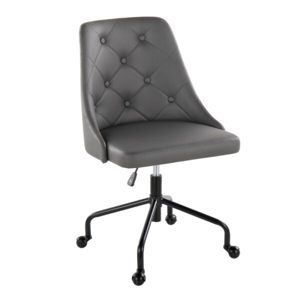 Marche - Contemporary Adjustable Office Chair With Casters - Black / Gray