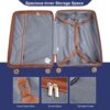 5 Piece Set (20"24"28 +A Travel Bag And A Toiletry Bag), Pp Hardshell Carry On Luggage Set With Tsa Lock Carry On Suitcase Luggage Durable Suitcase - Blue - Image 8