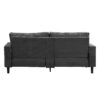 Modern Upholstered 2 Piece Sofa Set, Comfy Corduroy Living Room Furniture - Dark Gray - Image 11