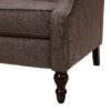 Dunham - Contemporary Fabric Tufted Oversized Pushback Recliner - Brown - Image 13