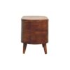 Rounded Lid Up Blanket Box - Chestnut - Image 7