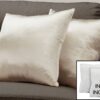 Pillows, Square, Insert Included, Decorative Throw, Hypoallergenic Polyester, Modern (Set of 2) - Gold - Image 5