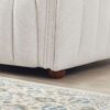April - Mid-Century Modern Luxury Tight Back Boucle Couch - Ivory / Light Beige / White - Image 5