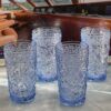 Paisley - Style Acrylic Hi Ball Glasses (Set of 4), 17Oz, Bpa Free, Shatterproof - Blue - Image 4