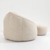 Bedding Bean Bag Sofa Chair High Pressure Foam Bean Bag Chair Adult Material With Padded Foam Padding Compressed Bean Bag With Footrest - Beige - Image 15