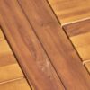 Della - Modern Industrial Dining Table With Acacia Wood Top - Teak - Image 7