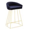 Canary - Contemporary Counter Stool (Set of 2) - Gold / Blue - Image 2