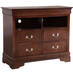 TV Media Chest Traditional Style - Cappuccino