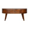 Rounded Coffee Table - Chestnut - Image 9