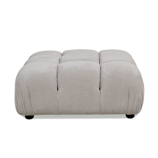 Marcel - Bubble Modular Modern Cocktail Ottoman - Pebble Gray