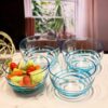 Swirl Acrylic Serving Bowls Unbreakable Small Plastic Bowls Soup And Salad Bowls Bpa Free - Blue - Image 8