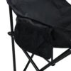 2 Pieces Outdoor Portable Folding Camping Chairs With Carry Bag - Black - Image 13