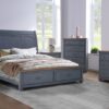Americana - King Size Sleigh Bed - Blue - Image 8