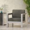 Aviara - Club Chair Outdoor Seating Aluminum - Natural - Image 2