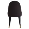 Modern Sponge-Filled Dining Chair, Solid Wood Metal Legs, Suitable For Restaurants, Living Rooms And Rooms (Set of 2) - Orange / Dark Brown - Image 15