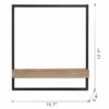Wall Shelf, Wall Hanging Decor, Home Decor Accent - Black / Brown - Image 6