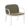 Luna - Outdoor Patio Pp 3 Pieces Chat Set Frame With Cushions Durable And Stylish Seating - Green / White - Image 6