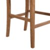 Bar Stools (Set of 2), Rubber Wood Frame, Retro Bar Chairs Suitable For Kitchen Island - Beige / Wood - Image 11