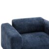 Modern Oversized Armchair Comfy Accent Chair Single Sofa For Living Room Bedroom Office Apartment, Woven Velvet Fabric - Blue - Image 10