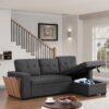 3 Piece Upholstered Sectional - Dark Gray - Image 4