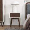 Avery - Night Stand 1 Drawer - Dark Brown / White - Image 14