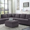 Cassia - Modular Sectional Sofa With Ottoman - Dark Gray - Image 5