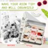 Kids Bookshelf Toy Storage Organizer With 17 Bins And 5 Bookshelves, Multi-Functional Nursery Organizer Kids Furniture Set Toy Storage Cabinet Unit With HDPE SheLF And Bins - Gray - Image 13