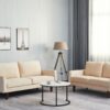 Stationary Loveseat - Beige - Image 9
