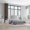Moon - Marble Nightstand With LED - White - Image 4