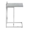 Accent Table, C - Shaped, Modern & Convenient Design - Gray - Image 2