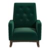 Demetrius - Solid Wood Rocking Chair - Green - Image 2