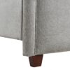 Carmen - King Upholstered Wingback Panel Bed Frame - Silver Gray - Image 8