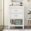 Bathroom Vanity With Top Sink, Modern Bathroom Storage Cabinet 2 Drawers, Single Sink Bathroom Vanity - White - Image 19