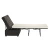 Convertible Ottoman Sleeper With Memory Mattress And Tufted Design, Folding Sofa Bed - Dark Gray Linen - Image 13