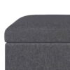 Owen - Coffee Table Storage Ottoman - Slate Gray - Image 6