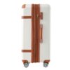 Hardshell Luggage Sets 3 Piece Double Spinner 8 Wheels Suitcase With Tsa Lock Lightweight 20''24''28'' - White - Image 14