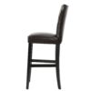 Bar Stools, Upholstered Barstools Armless (Set of 2) - Brown - Image 6