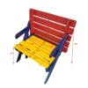 Multi Functional Kid's Arm Chair Table 2 Benches Set Easy To Clean - Colorful - Image 14