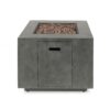 Modern Iron Square Fire Pit With 50, 000 Btu Output - Stone Gray - Image 10