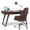 Lowry - Desk - Distressed Charcoal Brown - Image 10