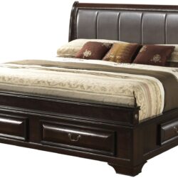 Lavita - King Storage Drawers Bed - Cappuccino