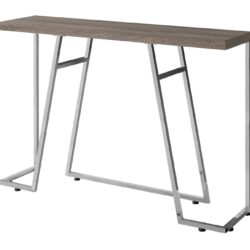 Accent Console Table For Entryway, Durable Construction - Taupe