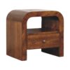 Darcy - Nightstand With Drawer And Open Shelf - Brown - Image 3