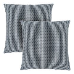 Pillows, Square, Insert Included, Decorative Throw, Hypoallergenic Polyester, Modern (Set of 2) - Blue