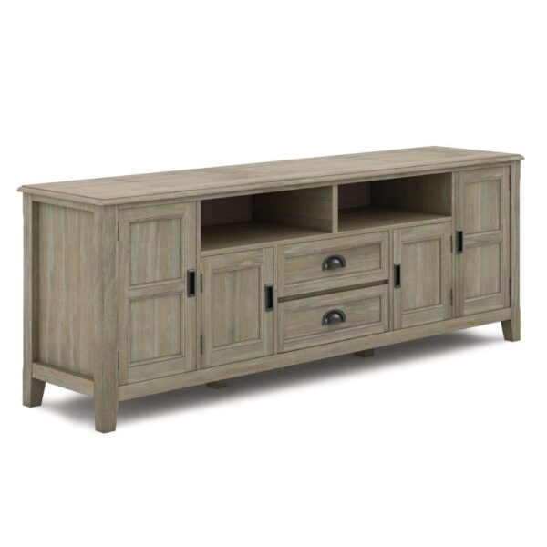 Burlington - TV Media Stand - Distressed Gray