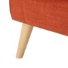 Classic Loveseat With Rolled Armrests And Button Tufting - Orange - Image 11