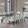 Carene - Dining Table (With Leaf) - Brown / White - Image 4