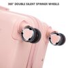 Set 3 Pieces 20" / 24" / 28" Abs Spinner Wheel Luggage, Matching Color, With Combination Lock - Pink - Image 12