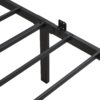 Queen Size Modern Metal Bedframe With Headboard, Durable Steel Structure - Black / Brown - Image 13