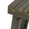 Temptation - Outdoor Foldable Side Table With Slat Design - Gray - Image 8